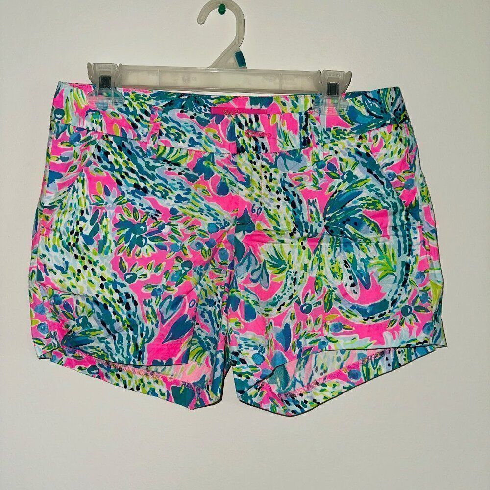 Lilly Pulitzer Callahan Short Snap Back Alligator SIZE 2